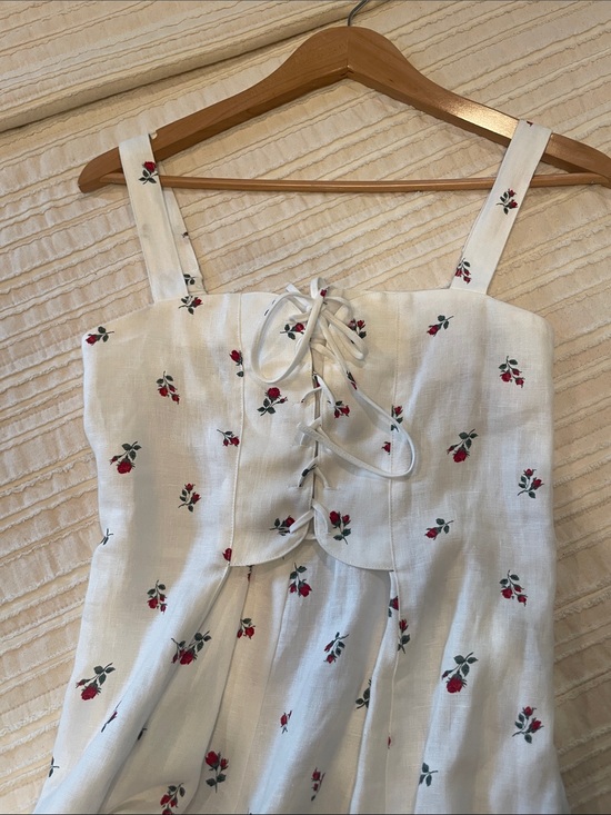 Christy Dawn Dresses & Skirts - FLASH SALE⚡️🌹Christy Dawn LIZA🌹White Floral Lace-Up Sundress